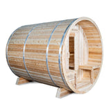 Dundalk Leisurecraft Serenity Barrel Sauna Canadian Timber 4 Person | CTC2245W