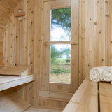 Dundalk Leisurecraft Serenity Barrel Sauna Canadian Timber 4 Person | CTC2245W