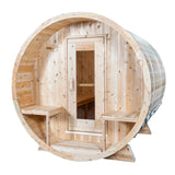Dundalk Leisurecraft Serenity Barrel Sauna Canadian Timber 4 Person | CTC2245W