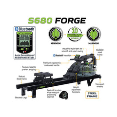 Dynamic Fluid Fitness S680 Rower