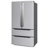 KoolMore 22.5 Cu. ft. French Door Refrigerator, Deep Freezer, 4 Door Stainless-Steel Fridge