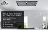 FORNO Arezzo 44" 1,200 CFM Celling Range Hood, FRHRE5312-44