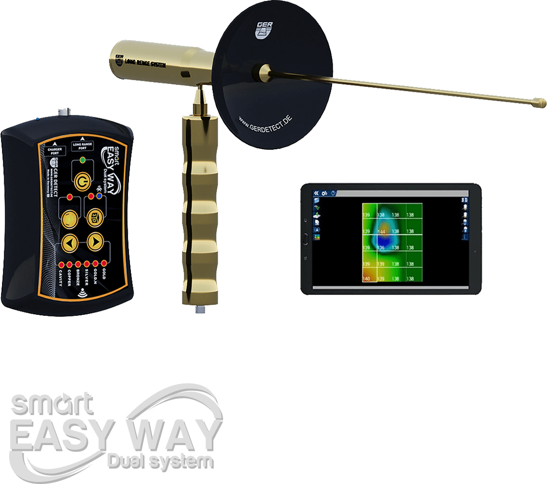GER Detect Easy Way Smart Dual System Metal Detector