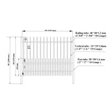 Aleko Commercial Grade 8-Panel Galvanized Steel Fence Kit - Riga – 8x6 ft. (each)