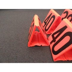 First Team Football Side Line Markers - Black on Orange FT6000SLM