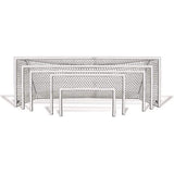 First Team Golden Goal 44 Square Aluminum Portable Soccer Goals (Pair)