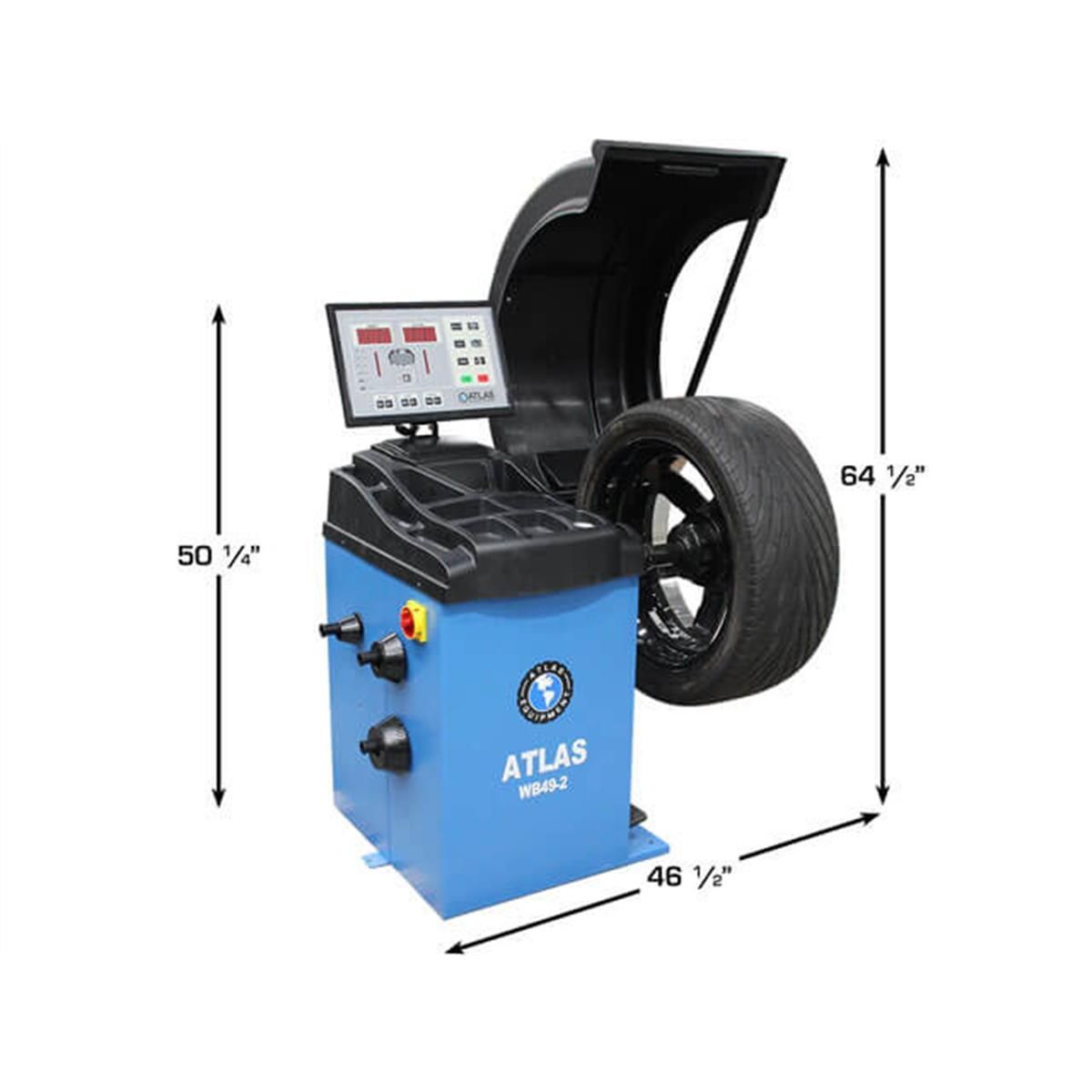 Atlas WB49-2 Premium 2D Computer Wheel Balancer