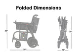 Helium 26 lbs Carbon Fiber Foldable Power Wheelchair