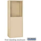Free-Standing Enclosure for #19158-16 and #19158-20 - Recessed Mounted Cell Phone Lockers - Aluminum by Salsbury