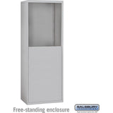Free-Standing Enclosure for #19158-16 and #19158-20 - Recessed Mounted Cell Phone Lockers - Aluminum by Salsbury