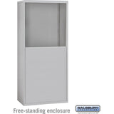 Free-Standing Enclosure for #19158-25 - Recessed Mounted Cell Phone Lockers - Aluminum by Salsbury