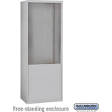 Free-Standing Enclosure for #19178-24 and #19178-28 - Recessed Mounted Cell Phone Lockers - Aluminum by Salsbury