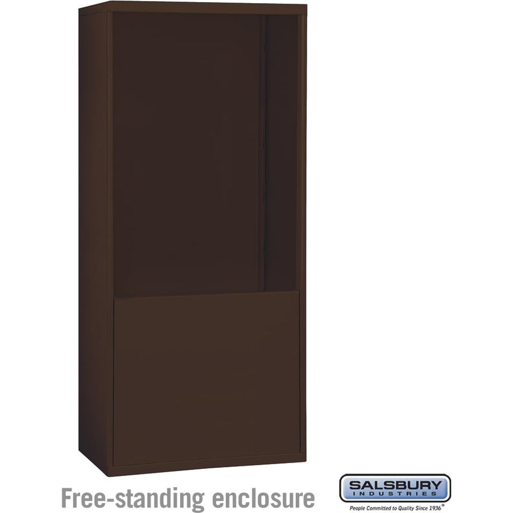 Free-Standing Enclosure for #19178-35 - Recessed Mounted Cell Phone Lockers - Aluminum by Salsbury