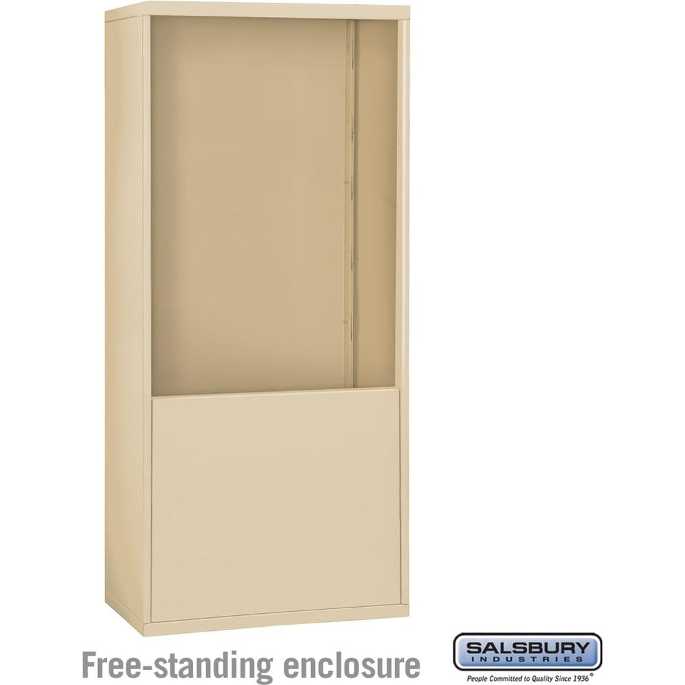 Free-Standing Enclosure for #19178-35 - Recessed Mounted Cell Phone Lockers - Aluminum by Salsbury