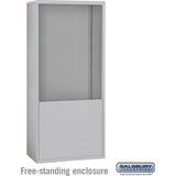 Free-Standing Enclosure for #19178-35 - Recessed Mounted Cell Phone Lockers - Aluminum by Salsbury
