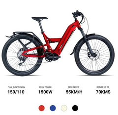 Frey Bike-CC Bafang M620 - Full Suspension - Up To 34MPH