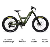 Frey Bike -CC FAT E-Bike - Bafang M620 - Fat Tire Full Suspension
