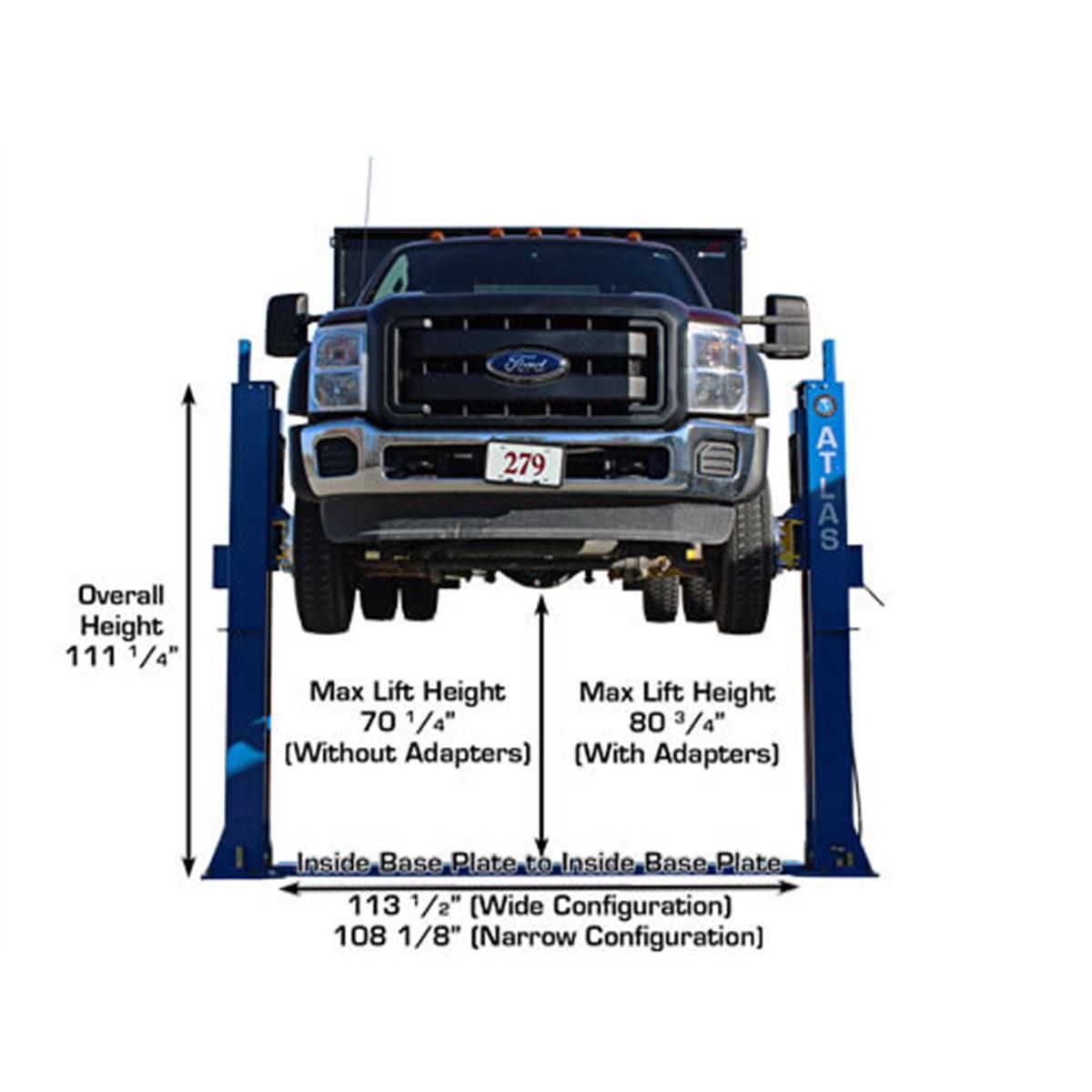 Atlas BP12000X 12,000 lb Baseplate 2 Post Lift
