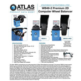 Atlas WB49-2 Premium 2D Computer Wheel Balancer
