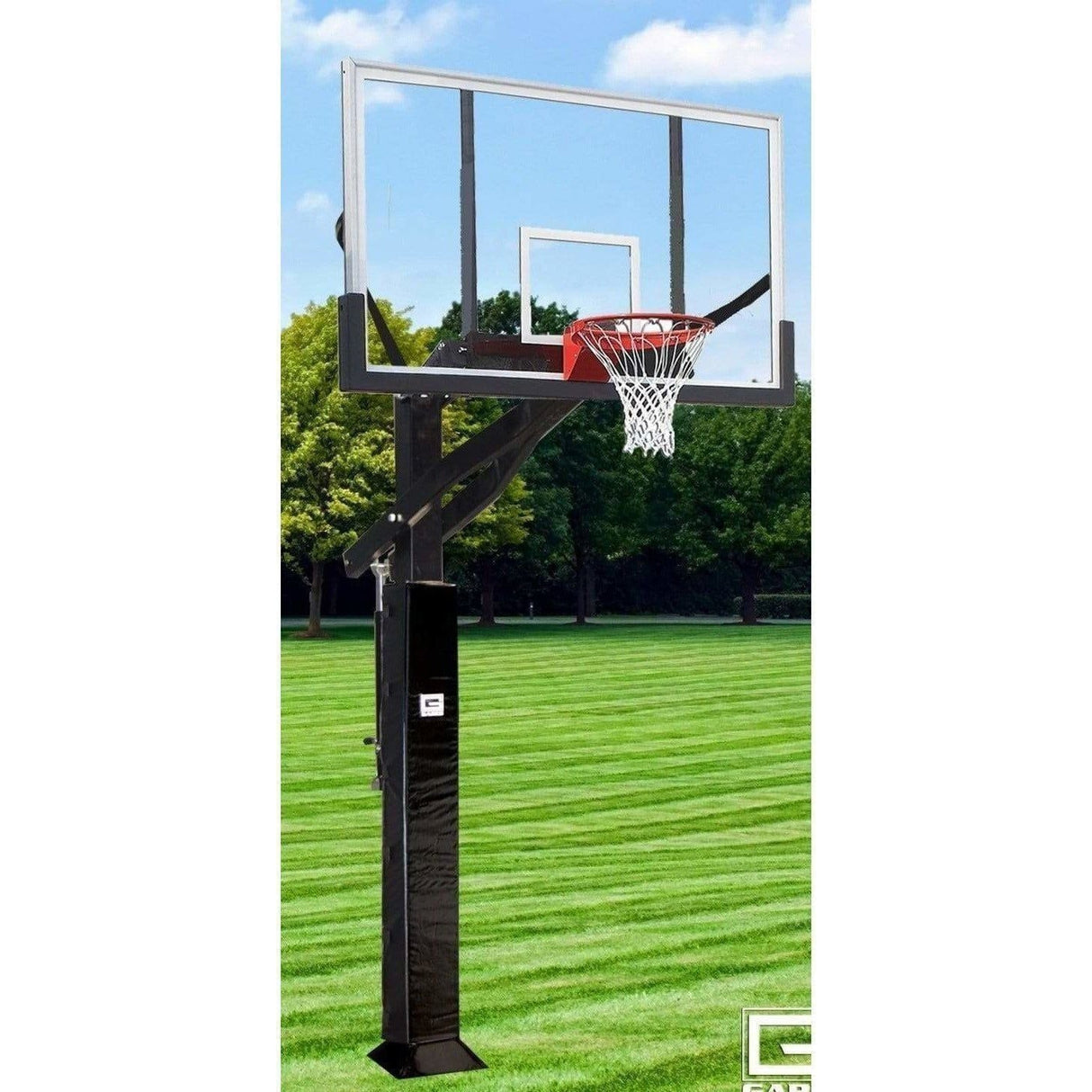 Gared 42" x 72" All Pro Jam Adjustable In Ground Basketball Hoop GP12A72DM