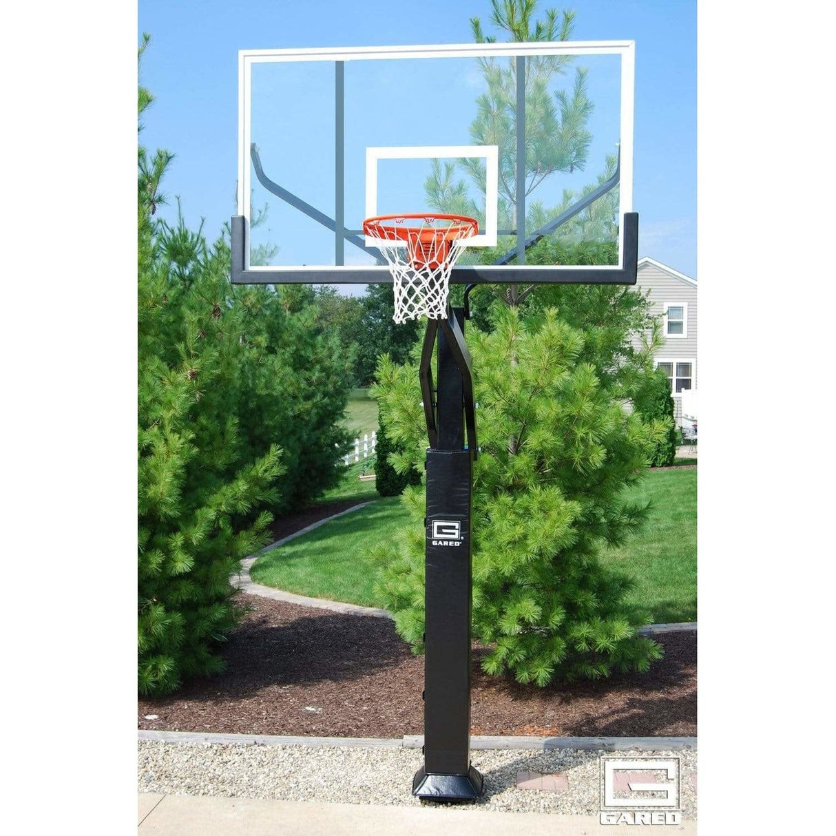 Gared 42" x 72" Pro Jam In Ground Adjustable Basketball Hoop GP10A72DM