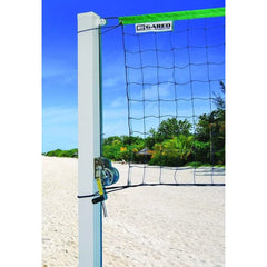 Gared Sports Side Out 4" Square Aluminum Outdoor Volleyball Net System - ODVB40SQ