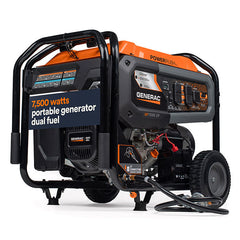 Generac Portable Generator, 7500W | Dual Fuel | With COsense