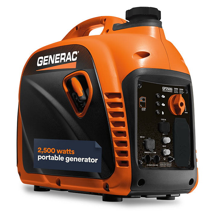 Generac Portable Inverter Generator, 2500i | With COsense 49ST