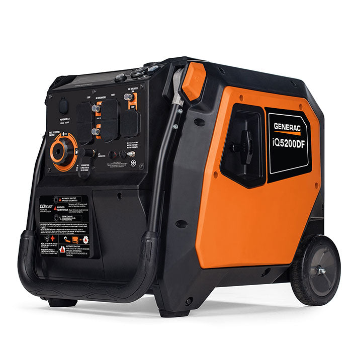 Generac Portable Inverter Generator, iQ5200 | Dual Fuel | 49ST