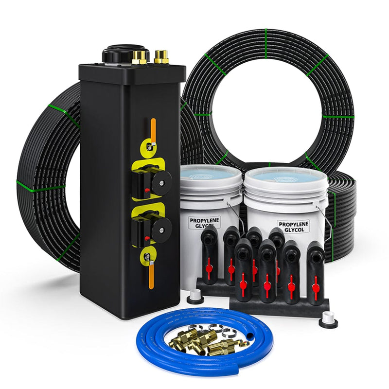 GeoCool Closed Loop Installation Kit 4 ton - w/Angled Manifold
