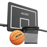 ACON X Basketball Hoop with Back Net for 17ft Rectangular Trampoline