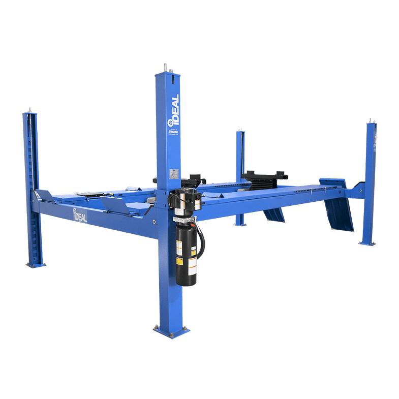 iDEAL FP14KAC-X 14K-4 Post Alignment Lift 182.5" WB (Closed Front / Cable Pull)