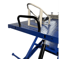 iDEAL Elec-Hydra Motorcycle Lift Bench w/Integrated Motor & Retractable Ramp