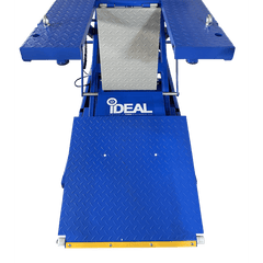 iDEAL Elec-Hydra Motorcycle Lift Bench w/Integrated Motor & Retractable Ramp
