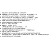 iDEAL Portable Auto Tilt Lift TLX - 7,000 lbs. Capacity