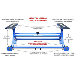 iDEAL Portable Auto Tilt Lift TLX - 7,000 lbs. Capacity