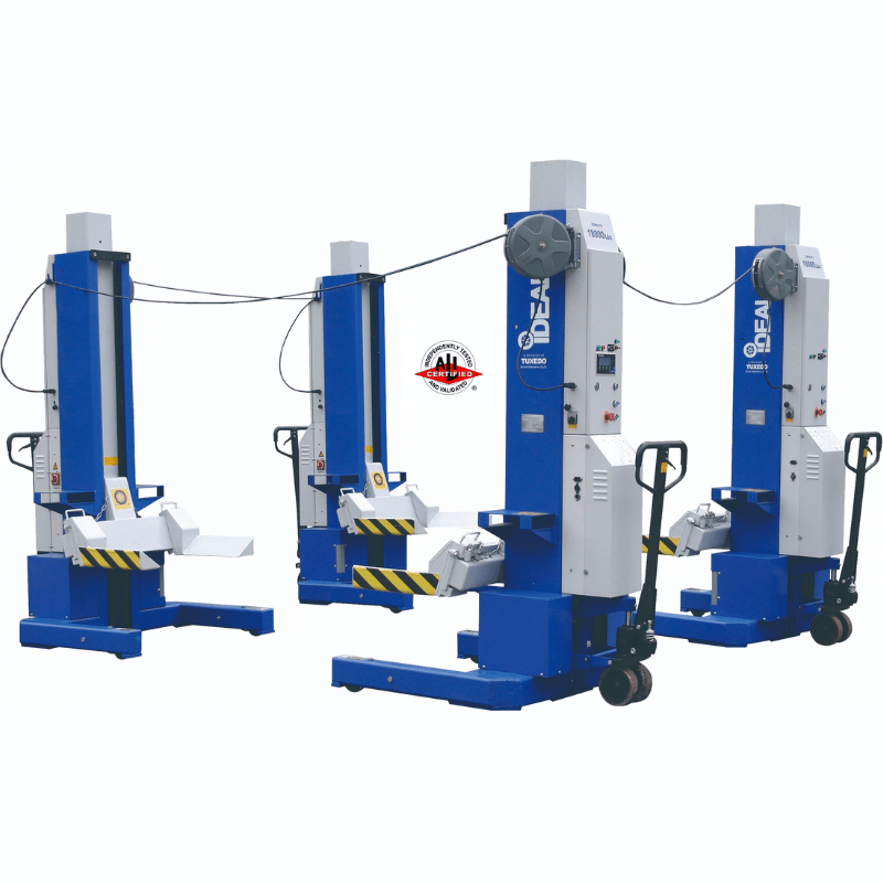 iDEAL Mobile Column Lift, MSC-18K-X-472, 4 Column Set, 72,000 lbs (ALI Certified)