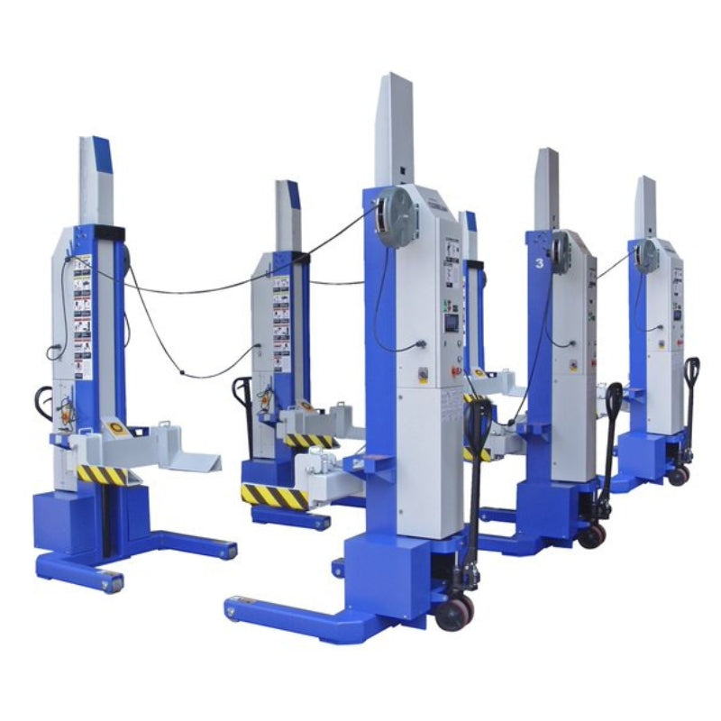 iDEAL Mobile Column Lift, MSC-13K-B-678, 6 Column Set, 78,000 lbs.