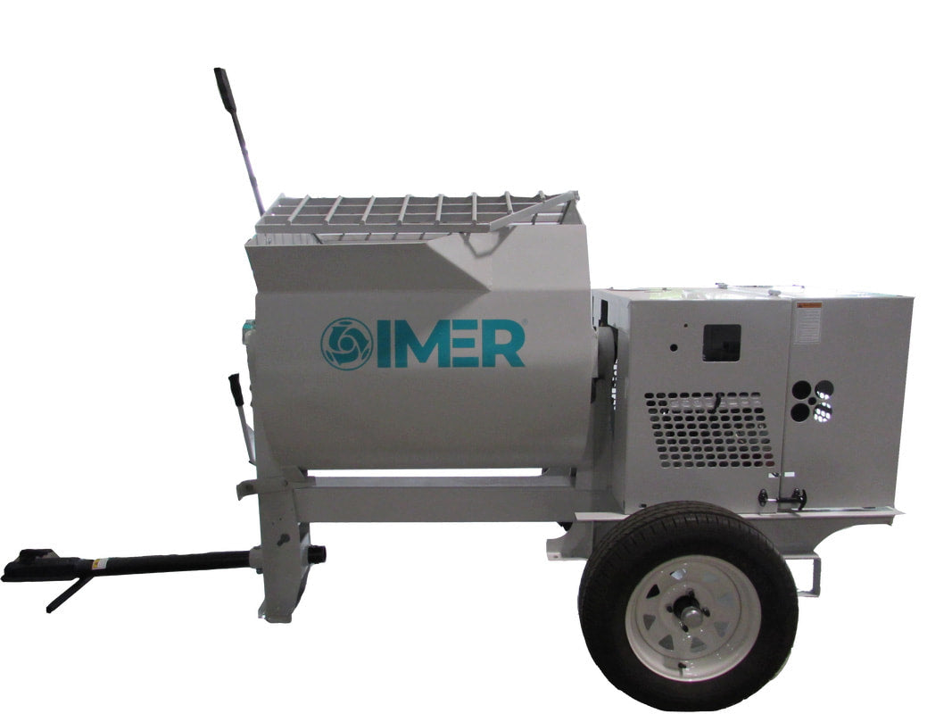 IMER - HSM 12 - 12 cu ft Horizontal Shaft Mortar Mixer