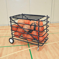 Jaypro Atlas Series Double Ball Carrier W/ Mesh Hamper Insert BBABL-2