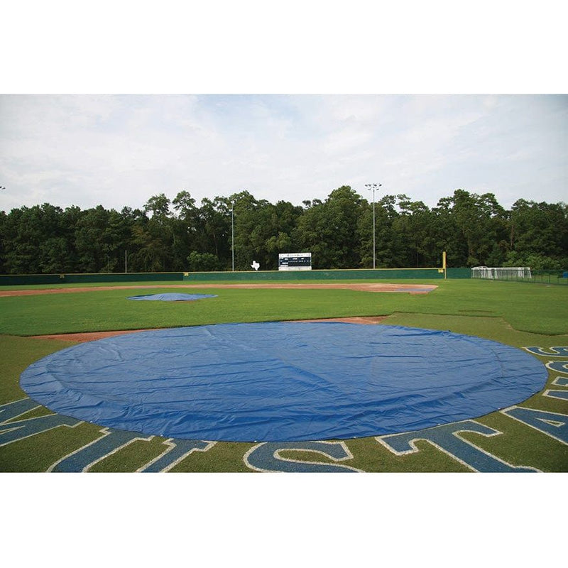 Jaypro Baseball Rain Cover with Ground Stakes (Round - 18 oz. UV Treated Vinyl) BBRC