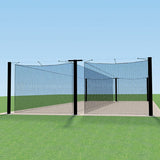 Jaypro Batting Cage Tunnel - Mega Outdoor - (55') - Tandem MPCTF-55D