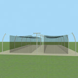 Jaypro Batting Tunnel Frame - Professional Outdoor (55') - Tandem PROTF-55T