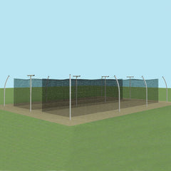 Jaypro Batting Tunnel Frame - Professional Outdoor (55') - Tandem PROTF-55T