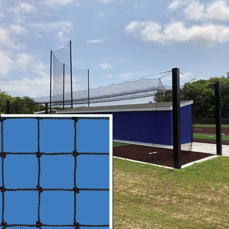 Jaypro Batting Tunnel Net - All-Star - #36 Knotted Nylon Net - 1-3/4 in. Square Mesh 70 ft.