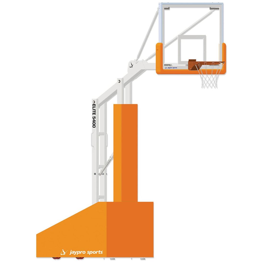 Jaypro Portable Basketball System Elite 5400 (4'6" Board Extension) PBEL54