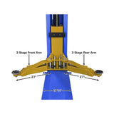 Atlas Platinum PVL9BP ALI Certified 9,000 lb Baseplate 2 Post Lift