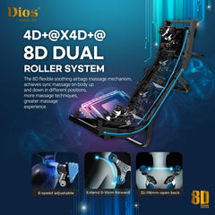 Dios Massage Chair 8D AI Touch Roller SL-Track Dios-1288 Beig