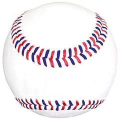 Sports Attack 9" White Leather Baseball with Kevlar Seams - 1 Dozen