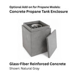 The Outdoor Plus Sonoma Concrete Fire Pit plus Free Cover